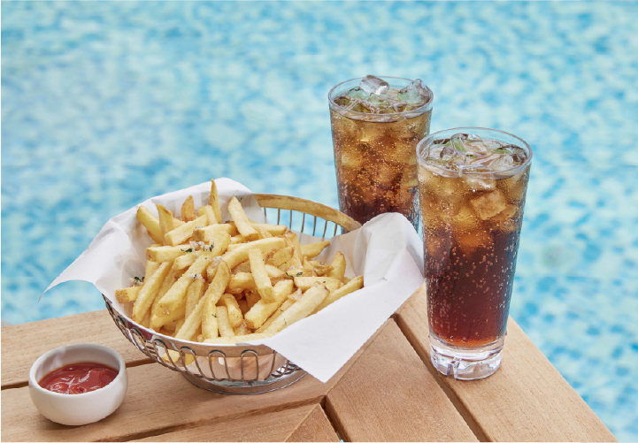 POOLSIDE MENU 'FRENCH FRIES SET'